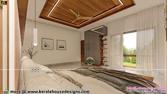 Master bedroom Kerala interior design