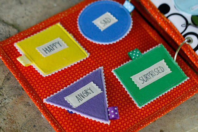 Quiet book for Lennox, Handmade busy book by TomToy, Shapes