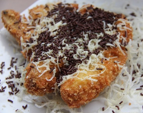 Resep Pisang Goreng Crispy Coklat Keju, Cara Membuat Pisang Goreng Crispy Coklat Keju