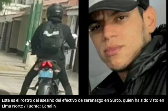 Identificaron al asesino del efectivo de serenazgo de Surco, ofrecen 130 mil por su paradero