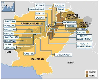 map of afghanistan region. border region to be the