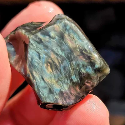 raw Velvet obsidian