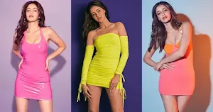 ananya panday short dress sexy legs bollywood actress