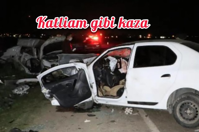 Urfa'da ki feci kazada 5 kişi öldü