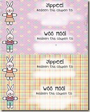 easter coupons blank