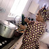 Moin Wrapping: Florence Fatima Ajimobi , the Oyo State First lady cooking for the family