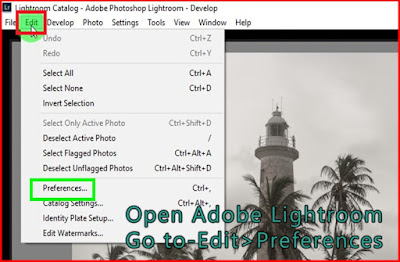 Go to edit-preferences Lightroom