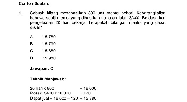 Contoh Soalan Dan Jawapan Undang-undang Kontrak - Selangor b