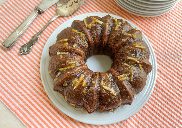 Food Lust People Love: This orange marmalade carrot cake is a riff on my more traditional carrot cake recipe. The marmalade adds enormous flavor and a sticky glaze as well.