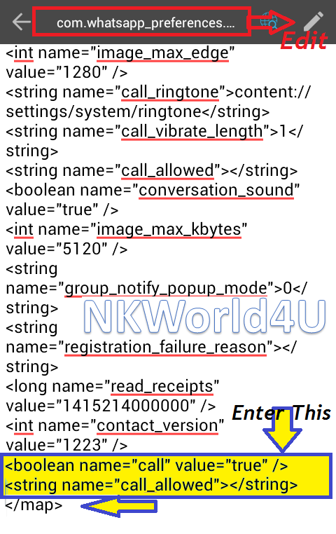 Activate WhatsApp Voice Calling Feature root edit NKWorld4U