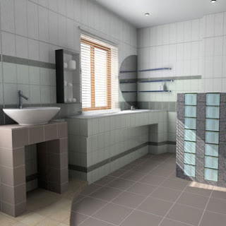 salle de bain ton gris