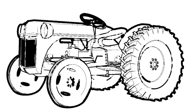 coloriage tracteur gratuit