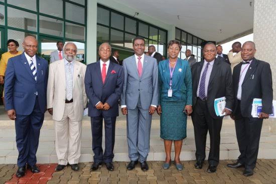 BISHOP DAVID ABIOYE WARMLY WELCOMES BISHOP DAVID OYEDEPO AND WIFE TO LFC GOSHEN