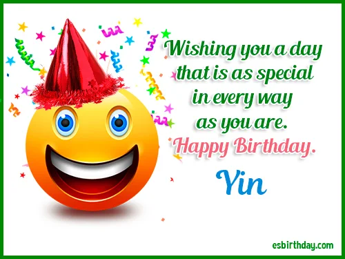 Yin Happy birthday