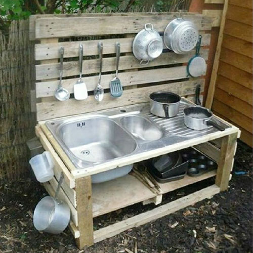 DIY Projects Simple Pallet  Kitchen  Furniture Ideas  
