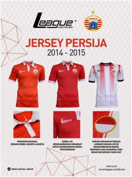 Jersey Persija Terbaru untuk ISL 2015