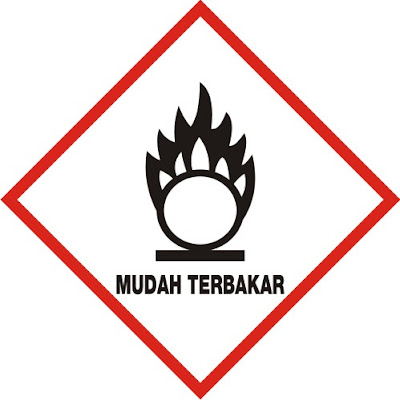 Contoh Sticker Sabloon Untuk Simbol Peringatan Bahan Kimia 