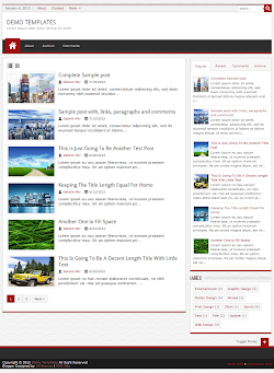 JPStation Red Blogger Template