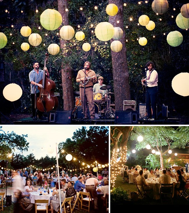 There are many great ways to decorate a backyard for a wedding