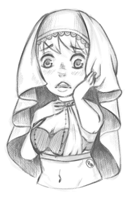 Gaiaonline sketch of an OC by Pharaoh Misa
