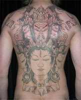 back tattoo, japanese tattoo, shogun tattoo