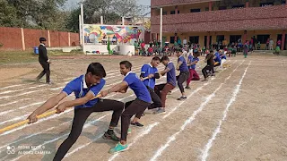 रस्साकशी प्रतियोगिता गर्ल्स में ग्रीन हाउस व बॉय में ब्लू हाउस की टीम ने मारी बाजी | #NayaSaberaNetwork