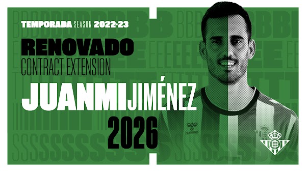 Oficial. Betis, renueva Juanmi hasta 2026