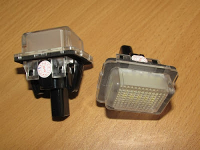 lampu led plat nomor mercedes benz w204 facelift (after 2011) w212 c216 c207 w221 (2012-on)