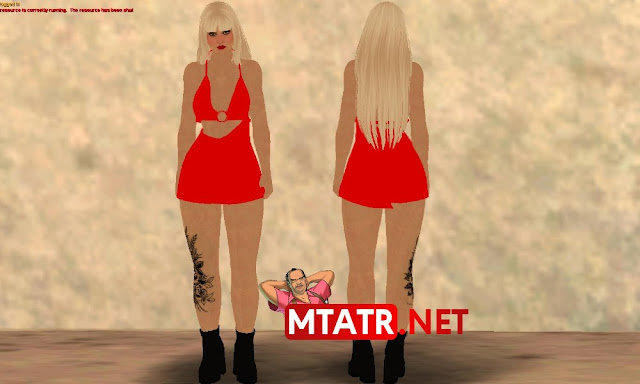 MTA SA FiveM Girl Skin Dövmeli