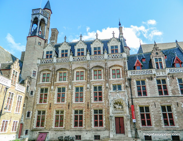 Gruuthuse Binnenhof em Bruges na Bélgica