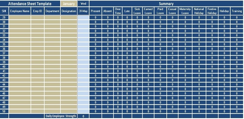 Employee Time Sheet