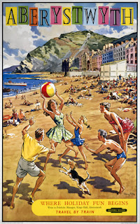 Aberystwyth railway poster