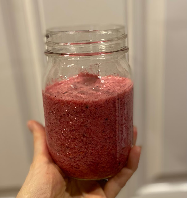 apple, beet, berry smoothie