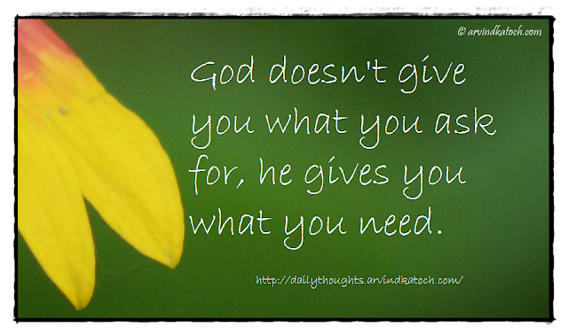 Daily Thought, Picture Message, God, need, Daily Quote, 