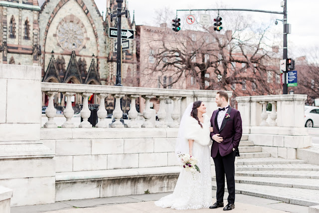 Engineers Club of Baltimore Winter Wedding photographed by Heather Ryan Photography