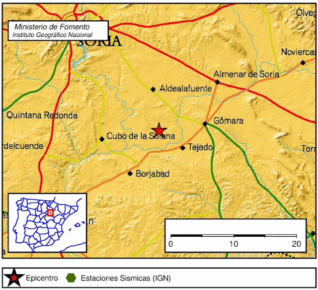 terremoto Gómara, Soria 4 grados