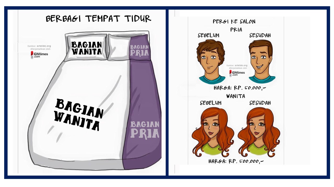 Bikin Ngakak 12 Ilustrasi Ini Tunjukan Perbedaan Konyol Cewek Vs