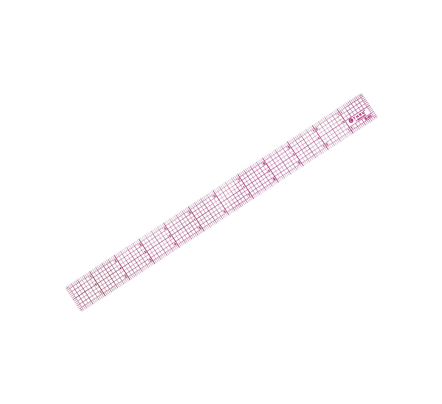 Transparent Beveled Ruler