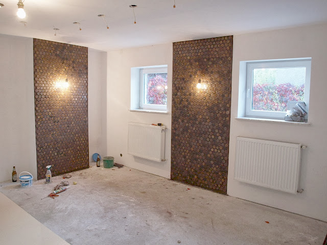 mozaika ceramiczna remont domu pomysł na ścianę murator elewacja