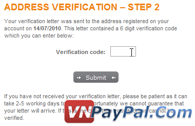 Xác Nhận (Verify) Tài Khoản MoneyBookers Bằng Địa Chỉ