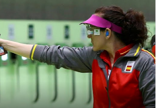 Sonia Franquet diploma en 10 m pistola de aire tiro deportivo Río 2016