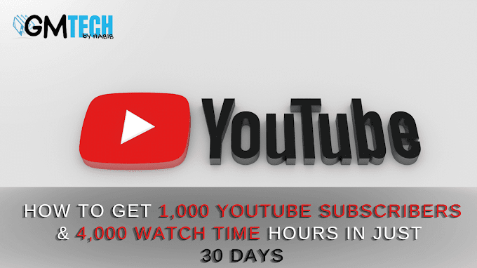 How To Get 1,000 YouTube Subscribers & 4,000 Watch Time Hours In Just 30 Days