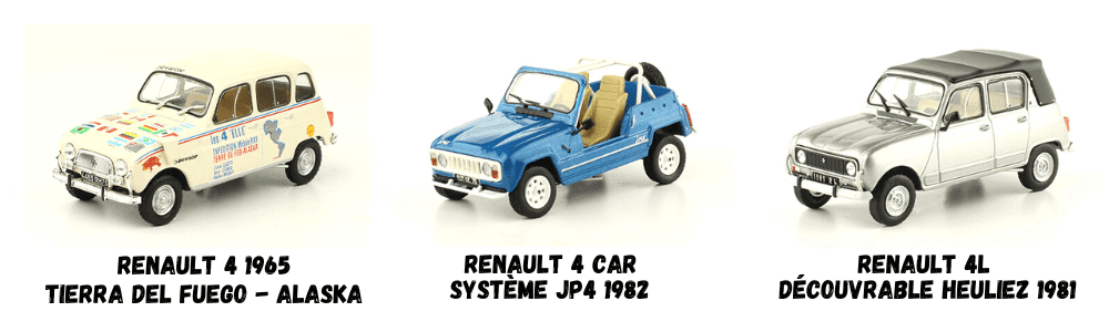 collection passion renault 4 1:43, las minis mas cheveres