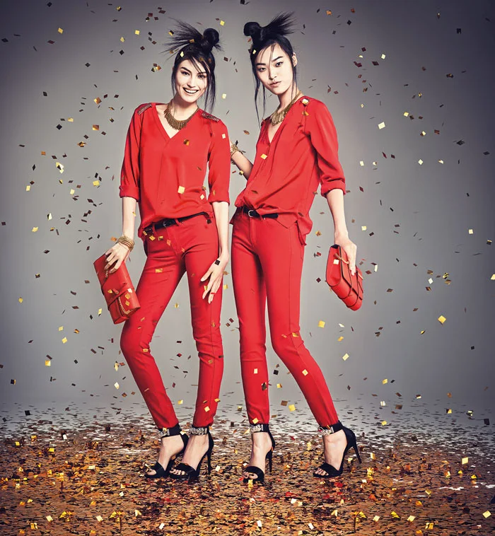 H&M China celebrates the New Year with a campaign featuring Sui He and Tian Yi