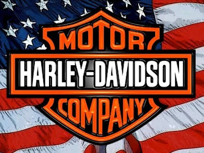 Best Harley Davidson: Harley Davidson Logo Wallpaper with Flag