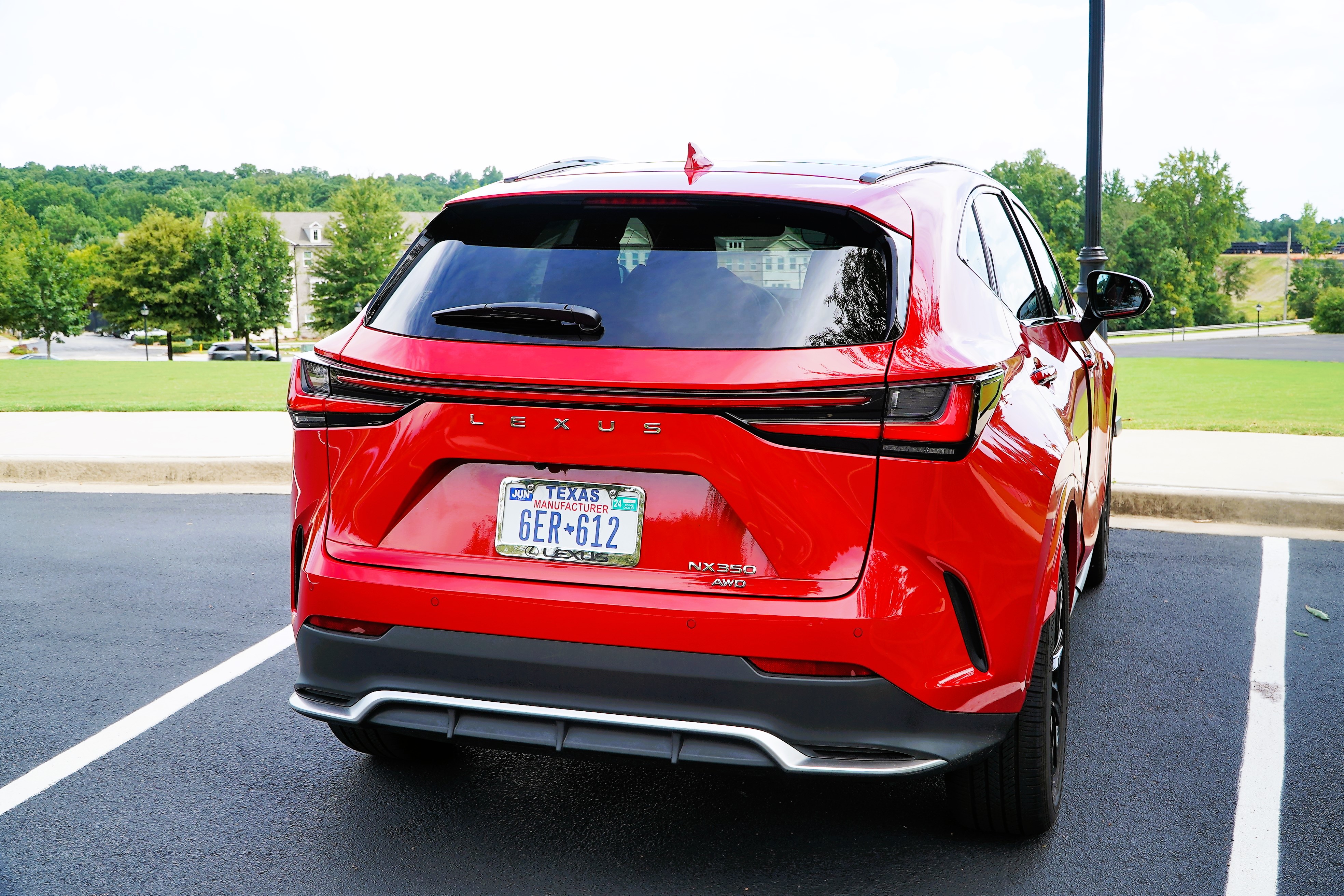 2022 Lexus NX 350 F Sport Back Exterior with New Spelled Out Lexus Logo