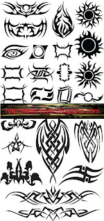 Tribal Tattoo Mix Vector N Font type