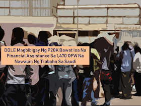 The displaced overseas Filipino workers from Azmeel Contracting Corporation in Saudi Arabia will be given financial assistance amounting to P20,000 each as confirmed by Labor Secretary Silvestre Bello III.        Ads      Sponsored Links      A company lockout in Saudi Arabia affected 1,470 OFWs but according to the Department of Labor and Employment, each of them will be given P20,000 financial assistance. Labor Secretary Silvestre Bello III also made a clarification from previous reports that said they would receive $50,000.       DOLE is also coordinating with the Saudi Ministry of Labor in ensuring that the affected OFWs will be able to get their two to six months' worth of salary lapses.    DOLE's labor attaches have already been coordinating with the officials of Azmeel Contracting Corporation, and have reached initial agreements. Bello said the company commits to repatriate 10 OFWs every after settling their unpaid salaries and DOLE is there to make sure that the company will hold up to their commitment. The government through DOLE also pledged to assist those who want to go home hopefully before the Christmas time approaches.    There had been a violent strike due to the unpaid salaries among Azmeel laborers but the labor secretary said the OFWs were not involved in the said violent protests.  Azmeel offered the workers to stay and work again for the company but many of them decided to go home instead.    Earlier, OWWA has received a report that Azmeel assets were frozen by the Saudi government which made them exclude its workers from the premises after.   Filed under the category of Azmeel Contracting Corporation, Labor Secretary Silvestre Bello III., overseas Filipino workers, Saudi Arabia, 