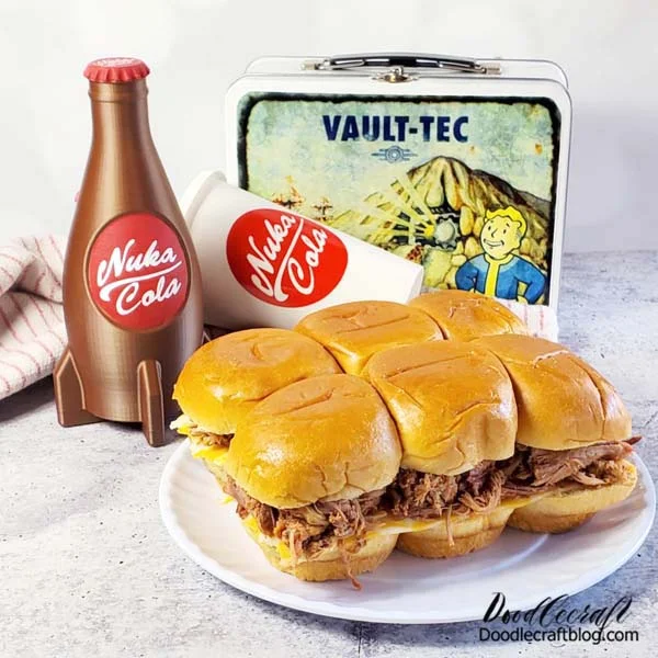 Fallout Themed Recipe: Scorchbeast Sliders   Make delicious Scorchbeast Sliders for the perfect Fallout themed party, event, the Amazon Prime TV Series binge party or just to make dinner time more interesting and fun!   The perfect Wastelander meal in Appalachia is the slider and using scorchbeast meat is perfect because it will feed a crowd!   These sliders will have you craving them over and over.