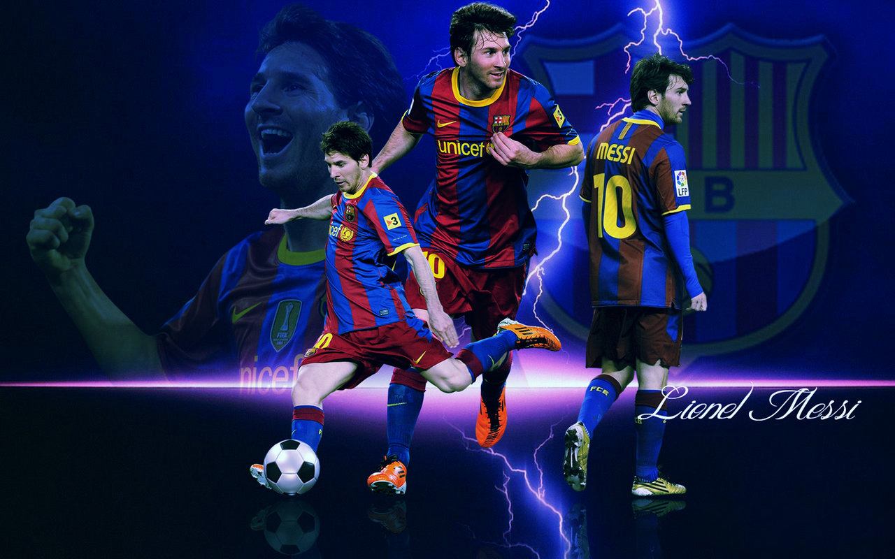 top footballer wallpaper: FCB Lionel Messi Desktop Wallpapers